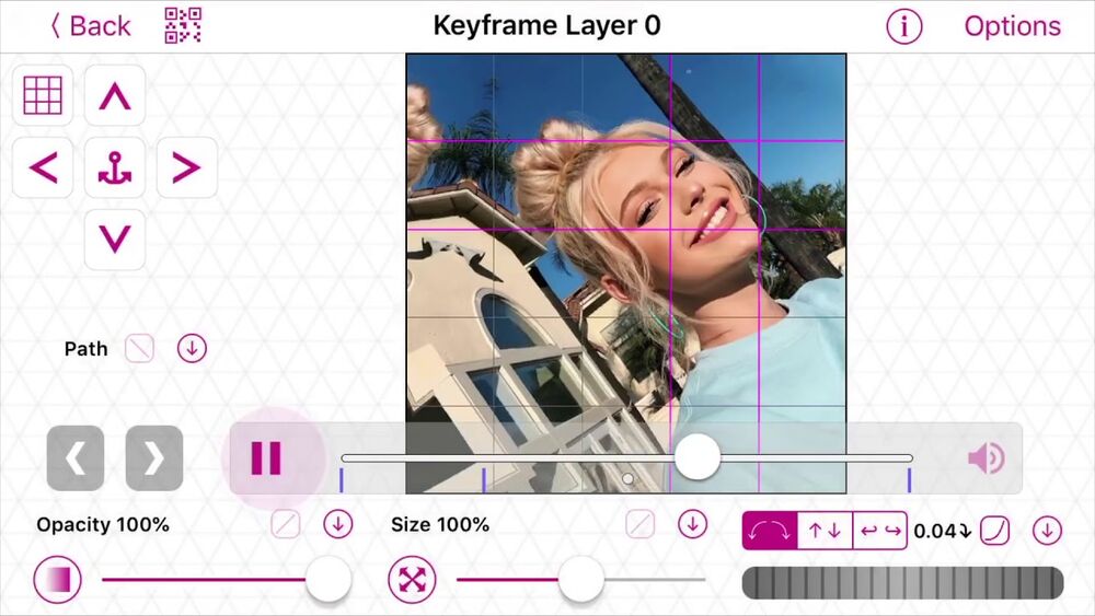 video star transition qr codes interface