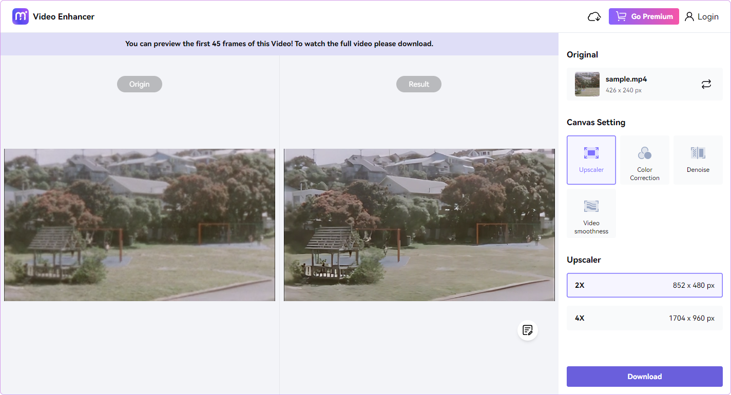 Step 3: Preview and download the video